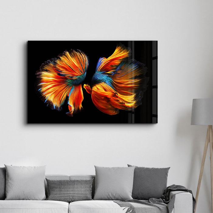 Wallity Pintura Decorativa de Vidrio Templado Multicolor 70 x 110 cm